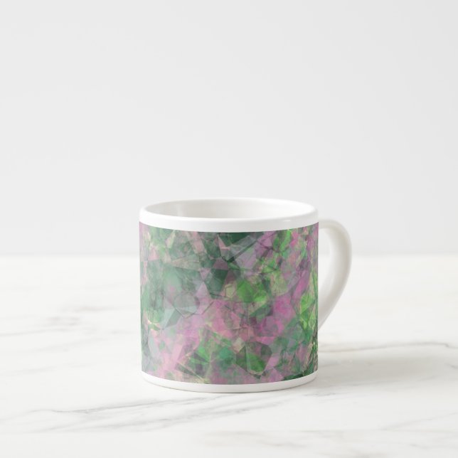 Crumpled Spring Green Texture Espresso Cup (Front Right)
