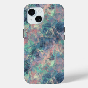 Crumpled Sunset Blue Texture iPhone 15 Case