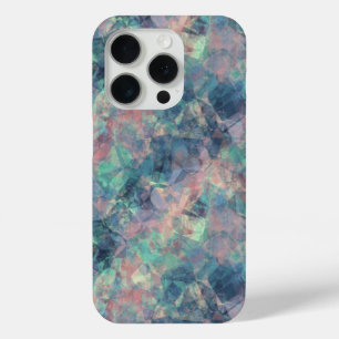 Crumpled Sunset Blue Texture iPhone 15 Pro Case