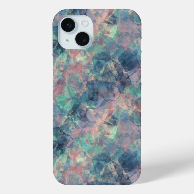 Crumpled Sunset Blue Texture Case-Mate iPhone Case (Back)