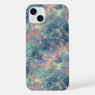Crumpled Sunset Blue Texture iPhone Case