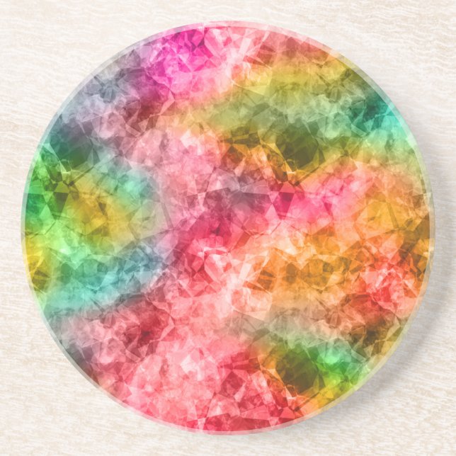 Crumpled Tropical Texture Coaster (Front)