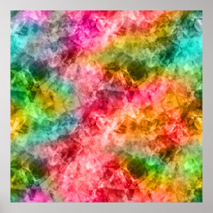 Crumpled Tropical Texture Poster