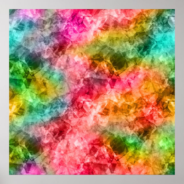 Crumpled Tropical Texture Poster (Front)