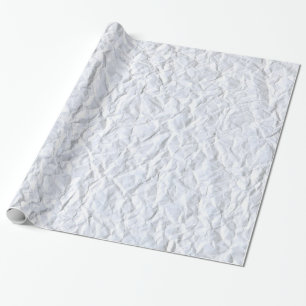 Crumpled White Paper Texture