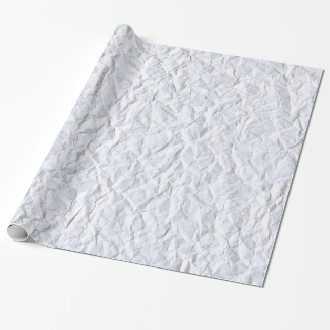 Crumpled White Paper Texture (Unrolled)