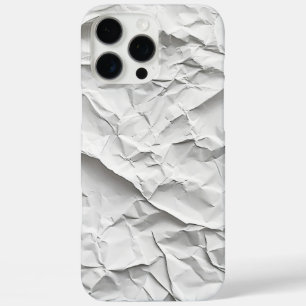 Crumpled White Paper Texture Phone Case