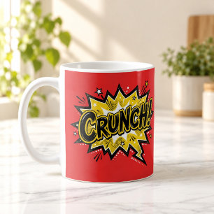 CRUNCH Comic Book Pop Art Red Mug