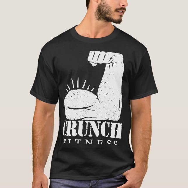 Crunch Fitness  Fitness Gym T-Shirt (Front)