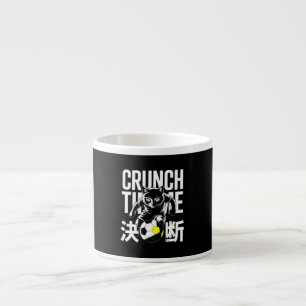 Crunch Time Soccer Cat Gift for Coaches & Athletes Espresso Cup