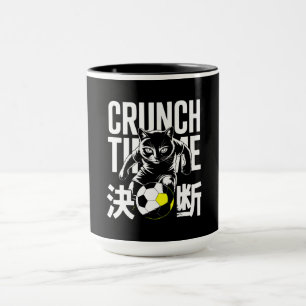 Crunch Time Soccer Cat Gift for Coaches & Athletes Mug