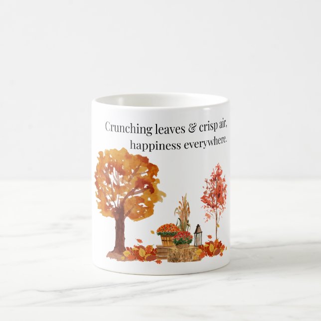 Crunching Leaves & Crisp Air Fall Mug – Autumn Mug (Center)