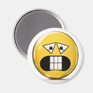 Crunchy 3D Emoji Round Magnet