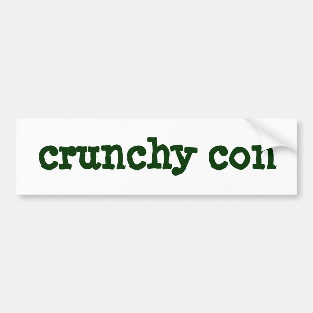 crunchy con bumper sticker (Front)