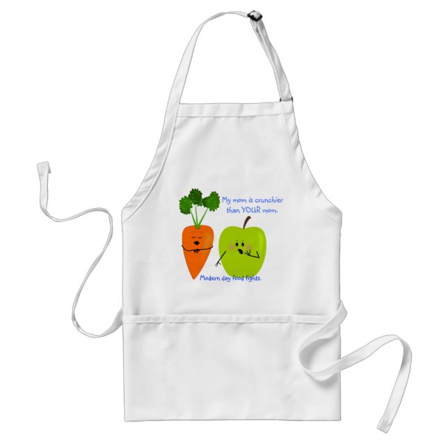 Crunchy Mum Carrot and Apple Apron (Front)