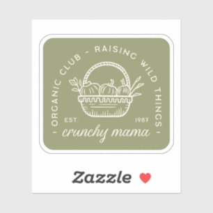 Crunchy mum organic natural vegetarian vegan green