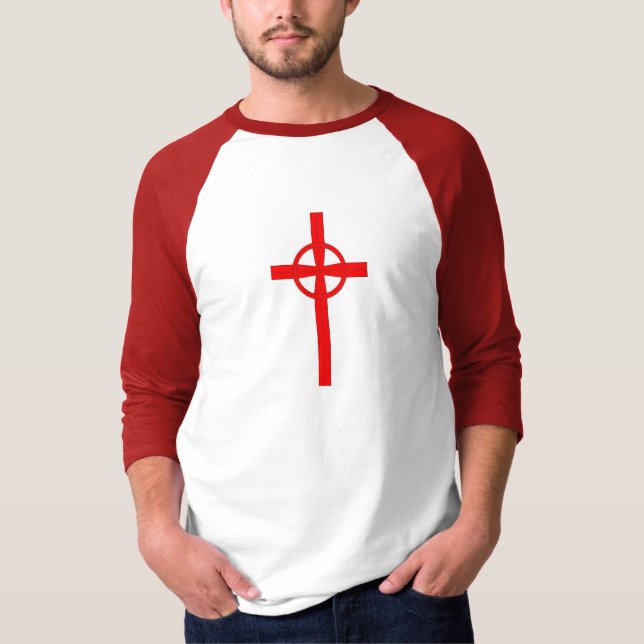 Crusader celtic cross customisable T shirt (Front)