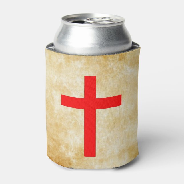CRUSADER CROSS CAN COOLER (Can Front)