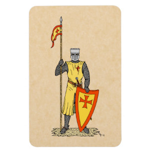 Crusader Knight Early 13th Century Magnet