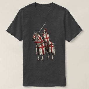Crusader Knight on Warhorse T-Shirt