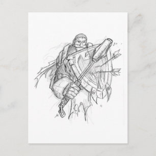 Crusader Knight Postcard