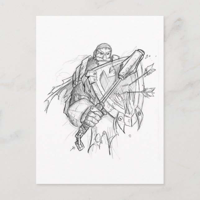 Crusader Knight Postcard (Front)