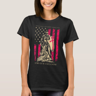 Crusader Knight Templar Warrior Of God America Fla T-Shirt