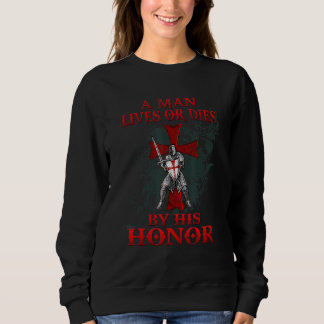 Crusader Knights Templar With Christian Cross Sweatshirt