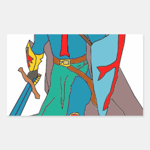 Crusader Rectangular Sticker