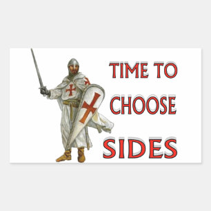 CRUSADER RECTANGULAR STICKER