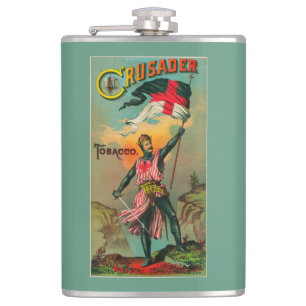 Crusader Tobacco LabelPetersburg, VA Hip Flask