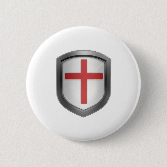 Crusaders 6 Cm Round Badge (Front)