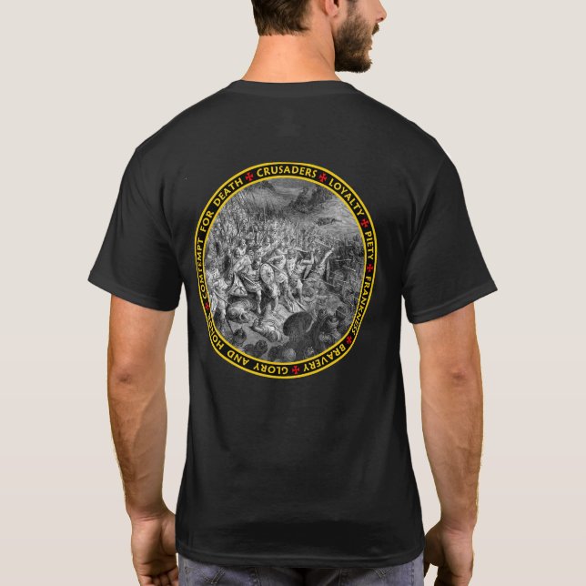 Crusaders at Battle V1 T-Shirt (Back)