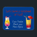 Cruse Door Stateroom Magnet Drinks Cocktails<br><div class="desc">This design was created though digital art. It may be personalised in the area provide or customising by choosing the click to customise further option and changing the name, initials or words. You may also change the text colour and style or delete the text for an image only design. Contact...</div>