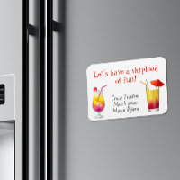Cruse Door Stateroom Magnet Drinks Cocktails