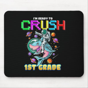 Crush 1st Grade Astronaut Ride A Dinosaur Back To Mouse Pad