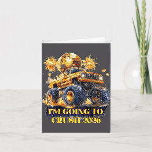 Crush 2026 Monster Truck New Year Party Countdown  Card