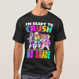 Crush 2nd Grade Dabbing Unicorn Back To School Bac T-Shirt