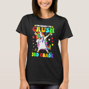 Crush 3rd Grade Dabbing Unicorn Back To School Boy T-Shirt