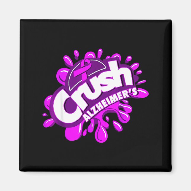 Crush Alzheimers Magnet (Front)