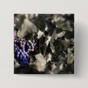 Crush at Tefft Cellars main vineyard 15 Cm Square Badge