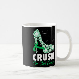 Crush Bile Duct Cancer Awareness High Heel Warrior Coffee Mug
