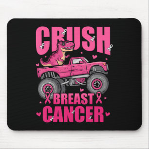 Crush Breast Cancer Awareness Monster Truck Pink R Mouse Pad