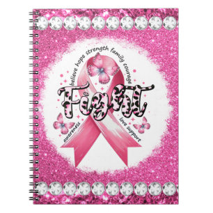 Crush Breast Cancer Awareness Month Pink Ribbon Notebook