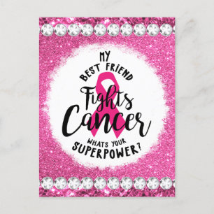 Crush breast cancer awareness month survivor pink holiday postcard