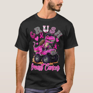 Crush Breast Cancer Dinosaur T Rex Monster Truck B T-Shirt