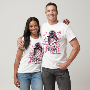 Crush breast cancer melanin woman breast cancer wa T-Shirt
