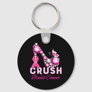 crush breast cancer warrior support breast cancer key ring