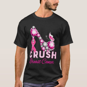 crush breast cancer warrior support breast cancer  T-Shirt