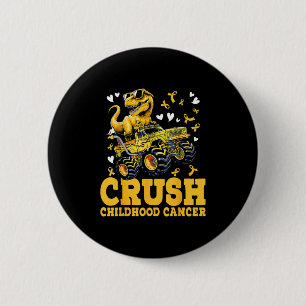 Crush Childhood Cancer Awareness Monster Truck Din 6 Cm Round Badge